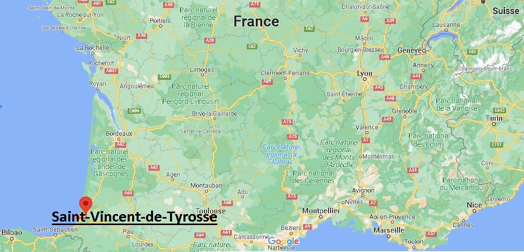 Où se trouve Saint-Vincent-de-Tyrosse