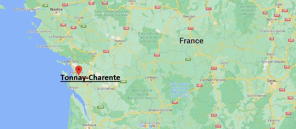 Où se trouve Tonnay-Charente