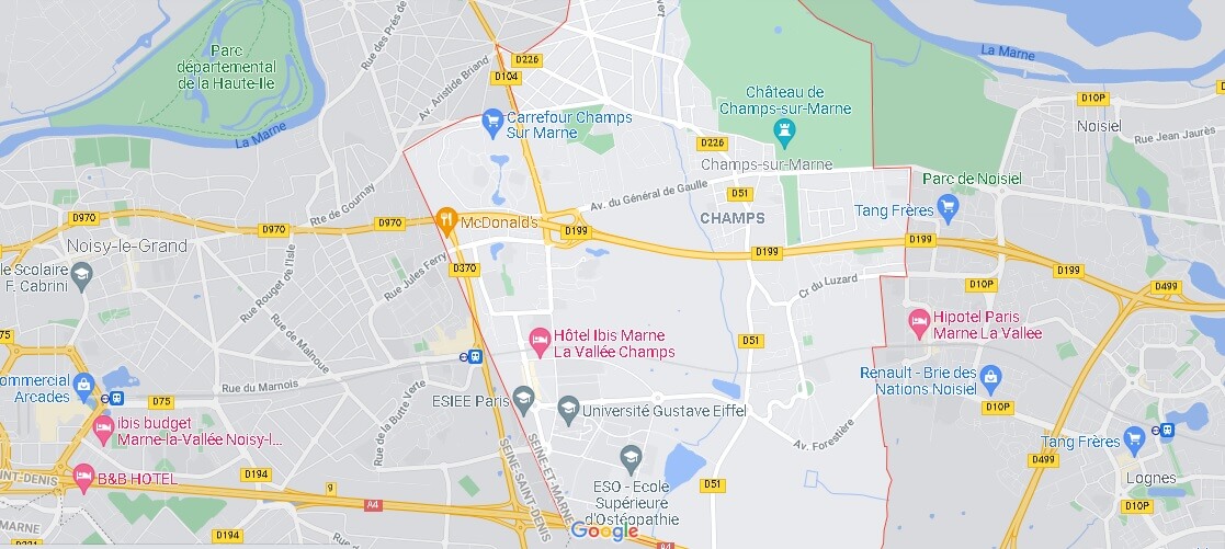 Carte Champs-sur-Marne