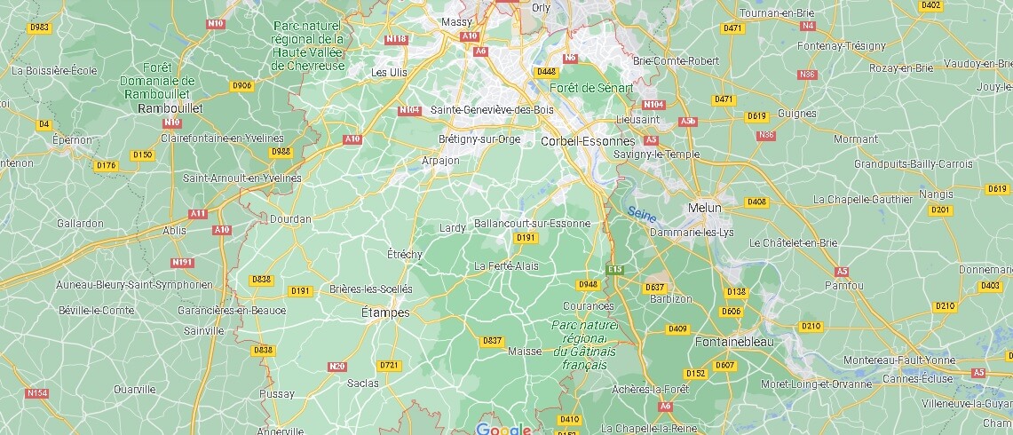 Carte Essonne
