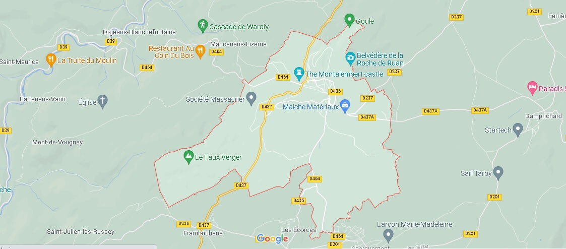 Carte Maîche