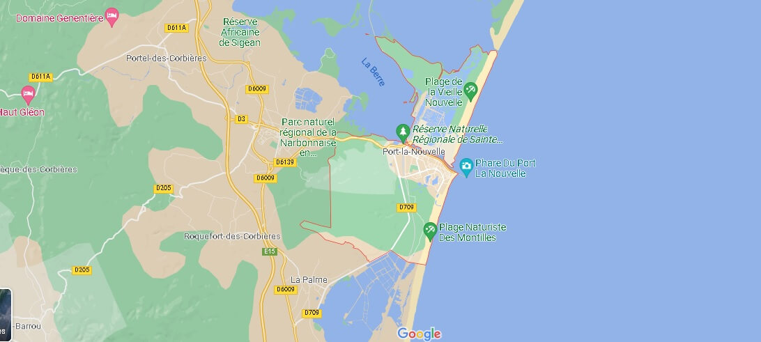 Carte Port-la-Nouvelle