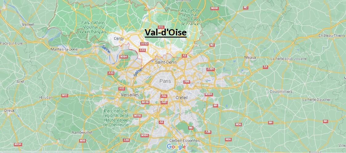 Carte Val-d'Oise