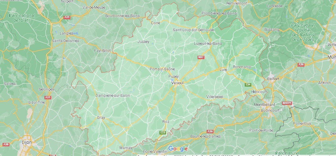 Carte la Haute-Saône