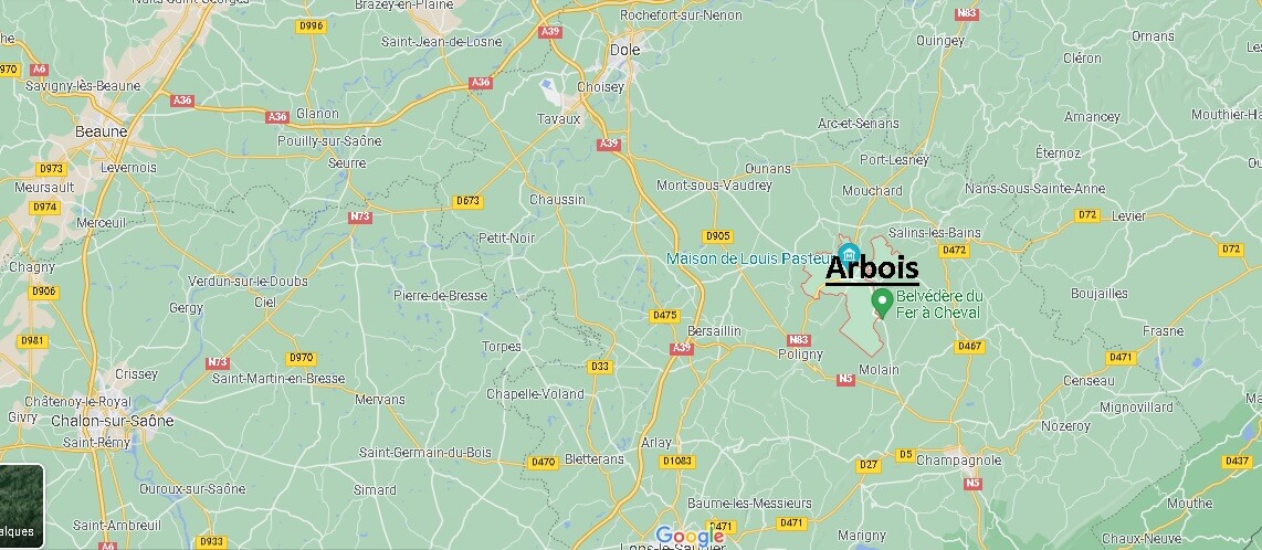 Dans quelle région se trouve Arbois