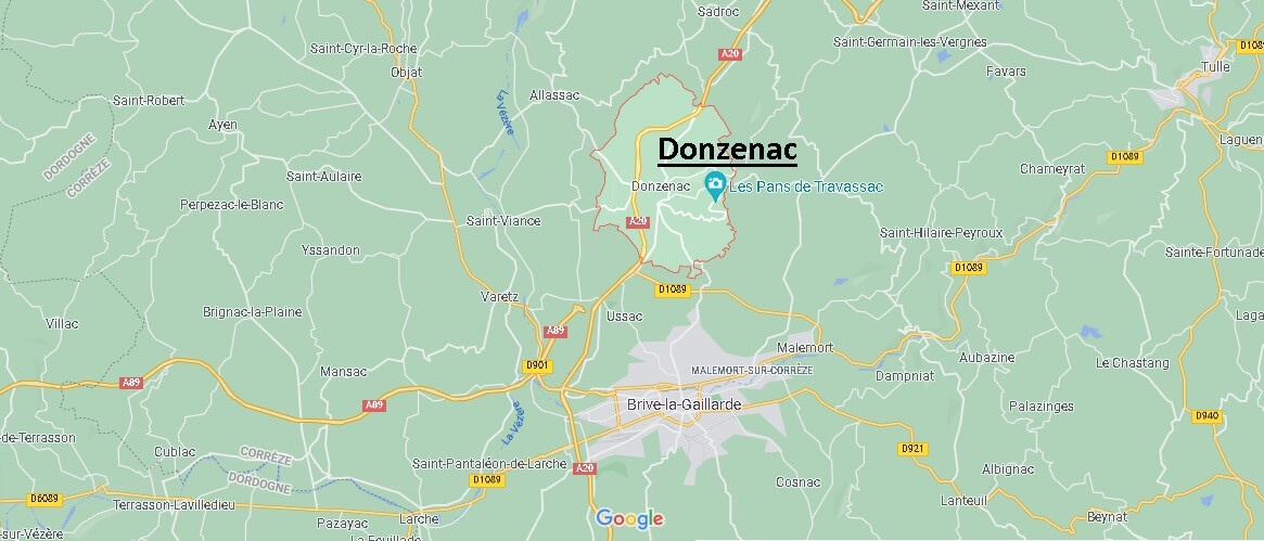 Dans quelle région se trouve Donzenac