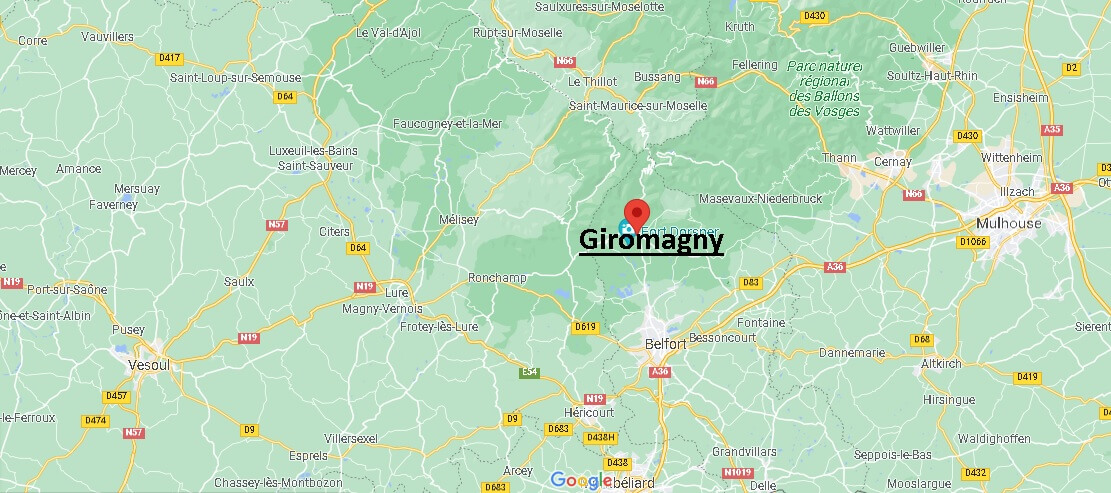 Dans quelle région se trouve Giromagny