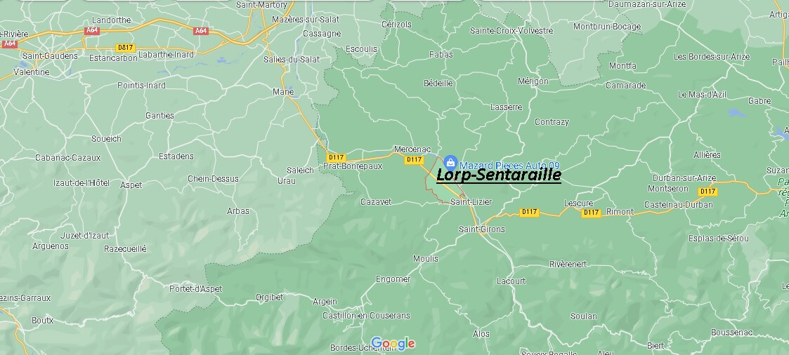 Dans quelle région se trouve Lorp-Sentaraille