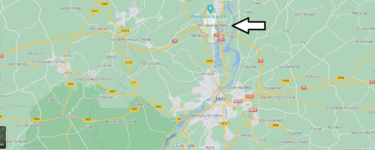 Dans quelle région se trouve Maizières-lès-Metz