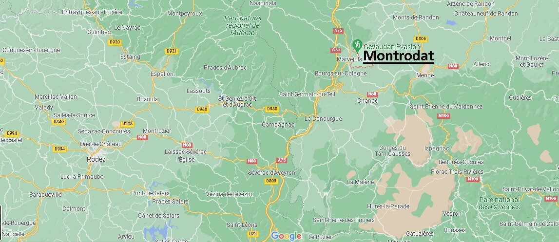 Dans quelle région se trouve Montrodat
