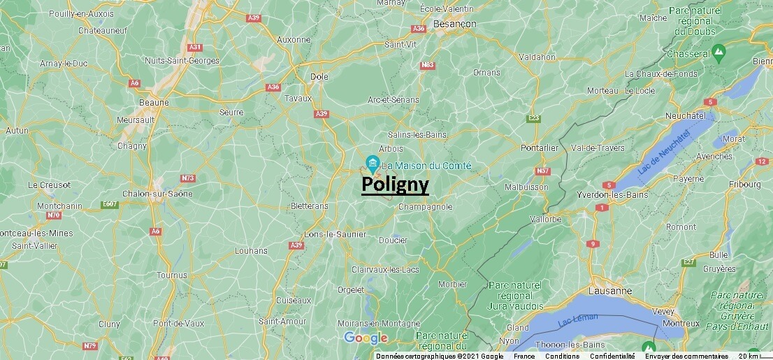 Dans quelle région se trouve Poligny
