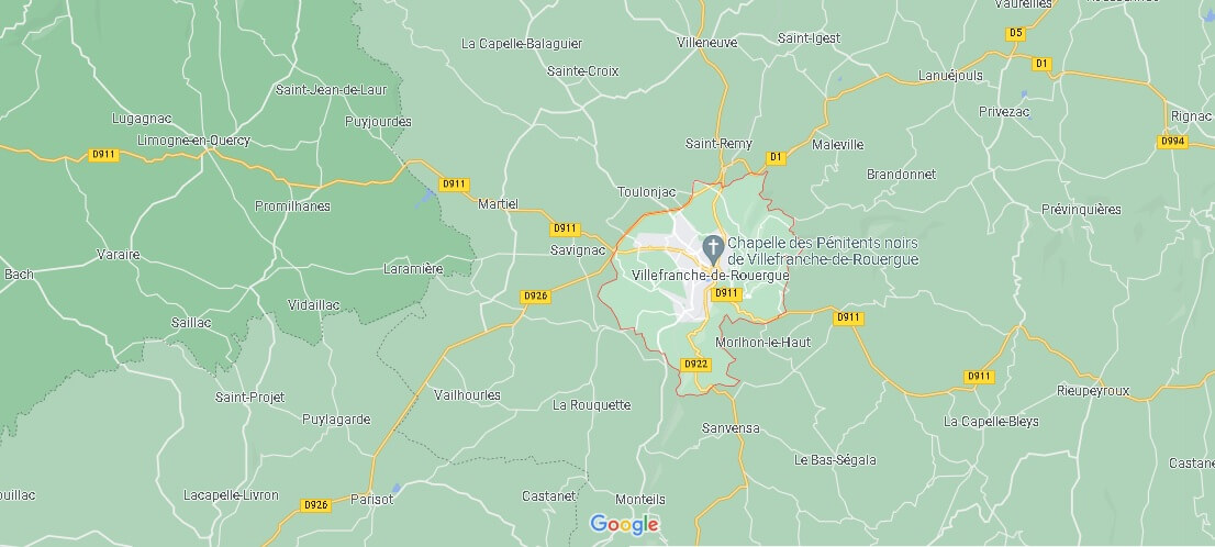 Dans quelle région se trouve Villefranche-de-Rouergue