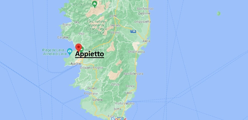 Où se situe Appietto (Code postal 20167)