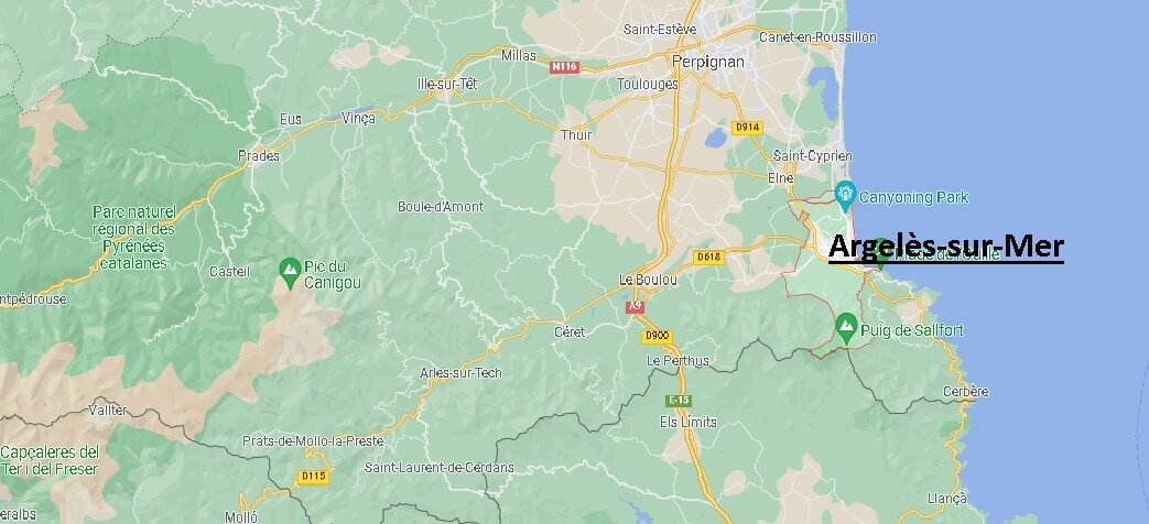 Où se situe Argelès-sur-Mer (Code postal 66700)