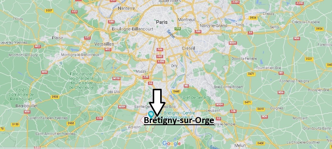 Où se situe Brétigny-sur-Orge (Code postal 91220)