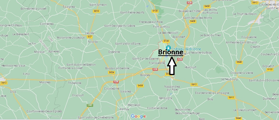 Où se situe Brionne (Code postal 27800)