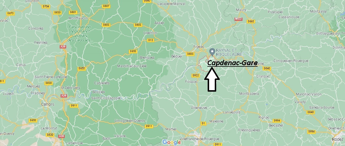 Où se situe Capdenac-Gare (Code postal 12700)