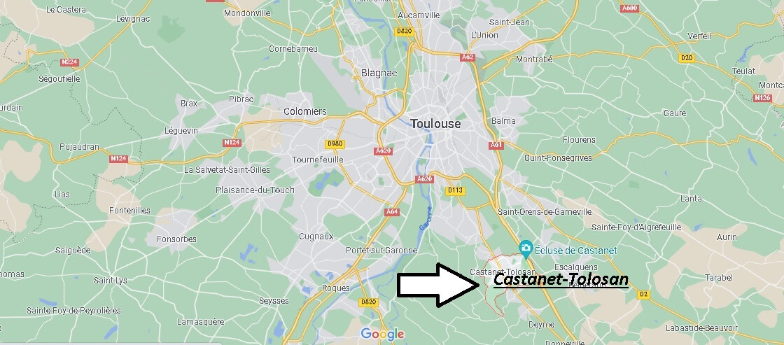 Où se situe Castanet-Tolosan (Code postal 31320)