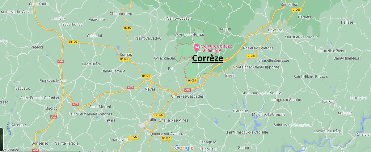 Où se situe Corrèze (Code postal 19)
