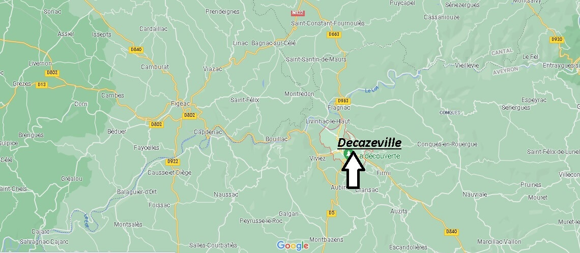 Où se situe Decazeville (Code postal 12300)