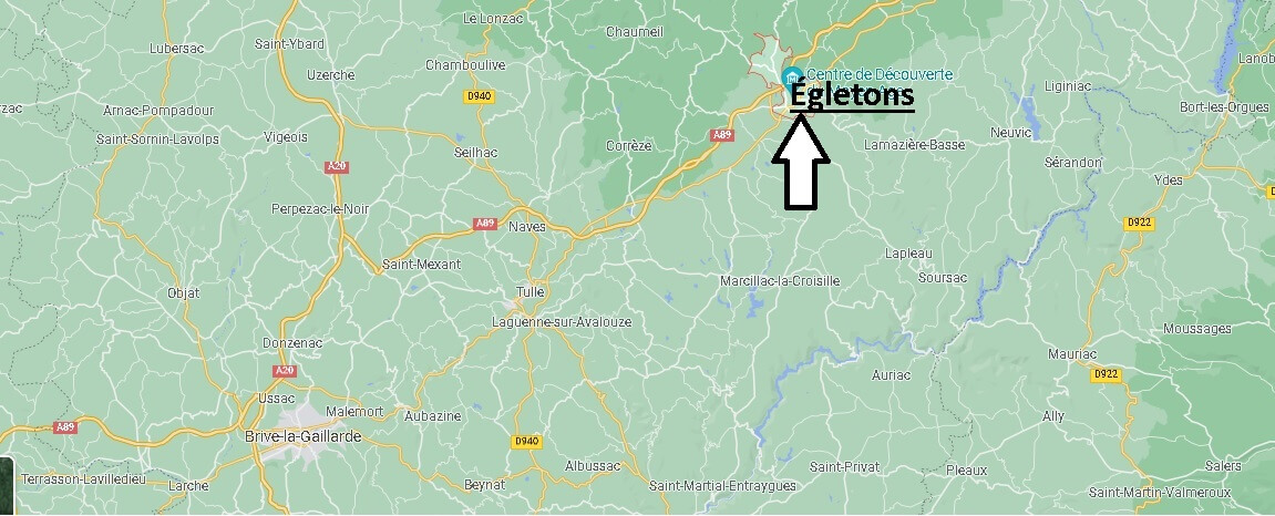 Où se situe Égletons (Code postal 19300)