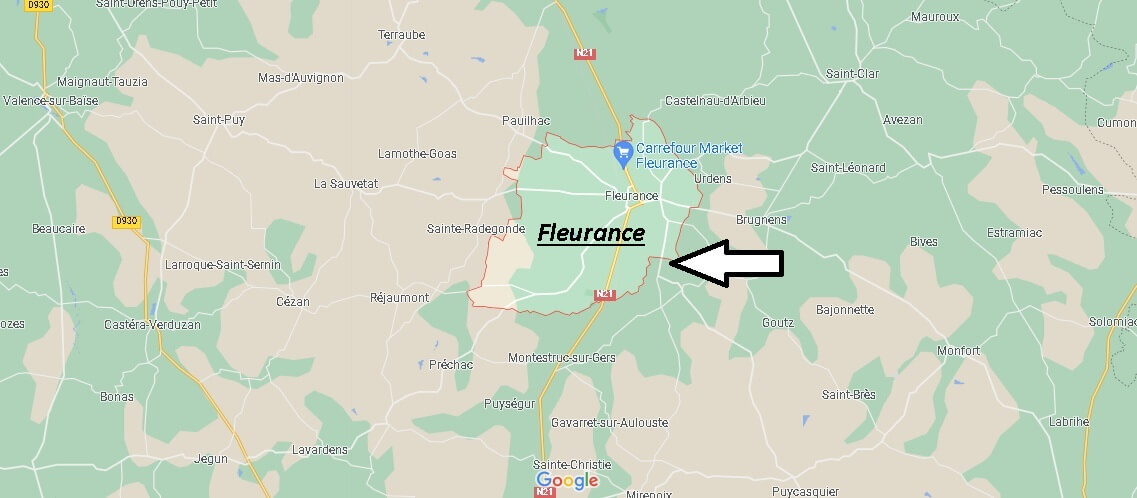 Où se situe Fleurance (Code postal 32500)