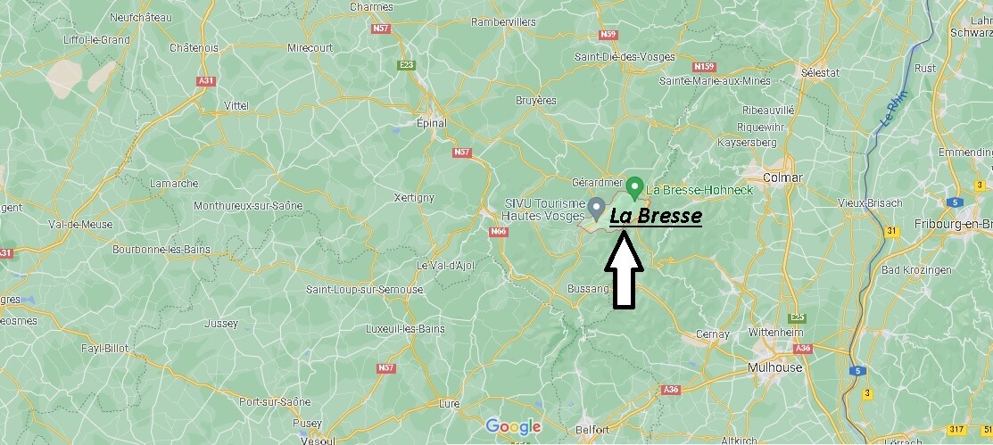 Où se situe La Bresse (Code postal 88250)