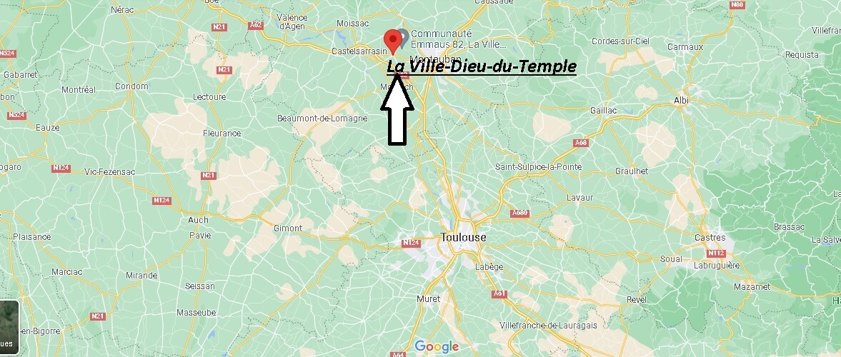 Où se situe La Ville-Dieu-du-Temple (Code postal 82290)