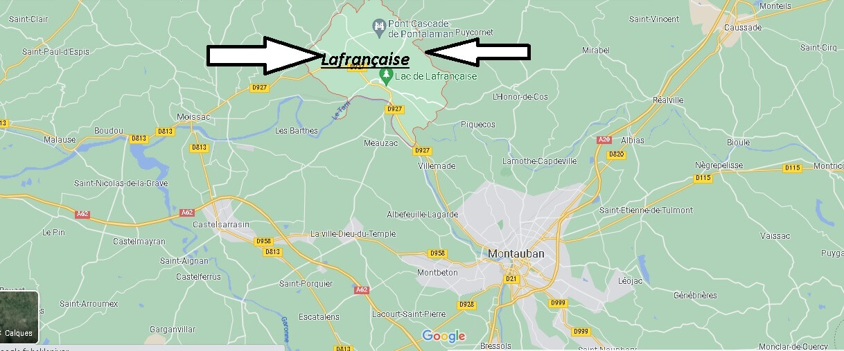 Où se situe Lafrançaise (Code postal 82130)