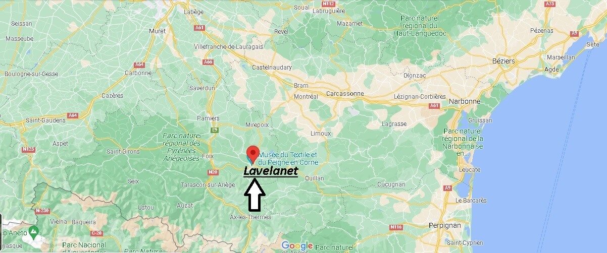 Où se situe Lavelanet (Code postal 09300)