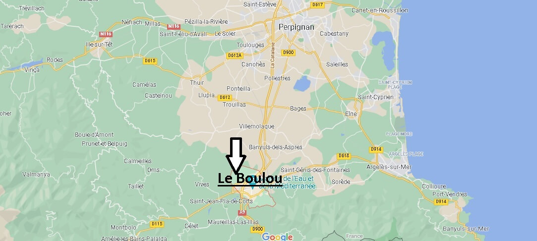Où se situe Le Boulou (Code postal 66160)