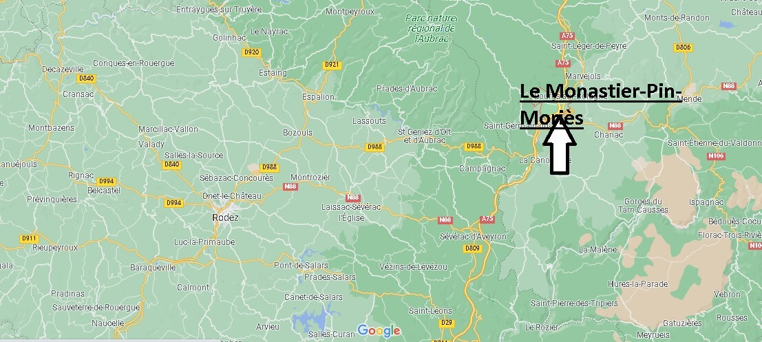 Où se situe Le Monastier-Pin-Moriès (Code postal 48100)