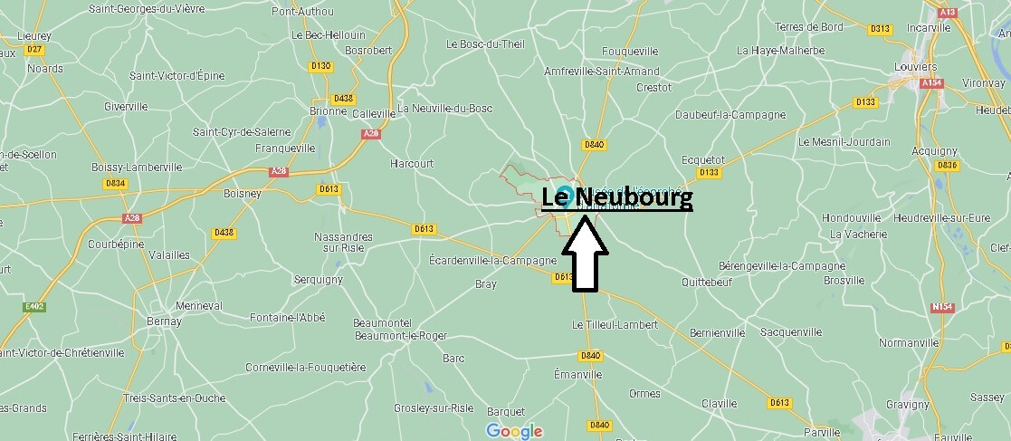 Où se situe Le Neubourg (Code postal 27110)
