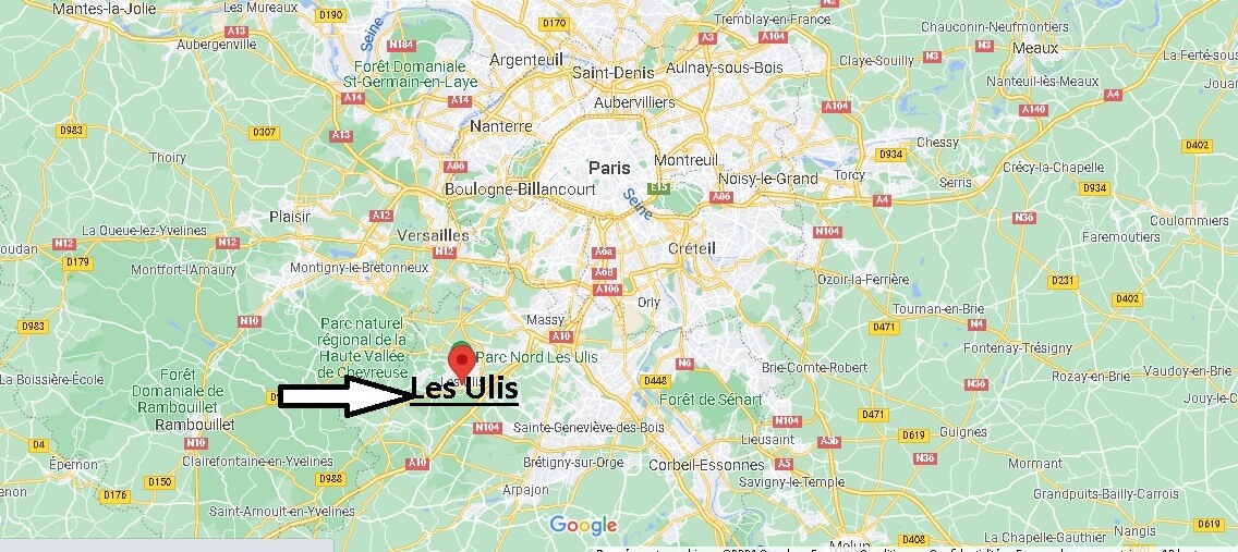 Où se situe Les Ulis (Code postal 91940)