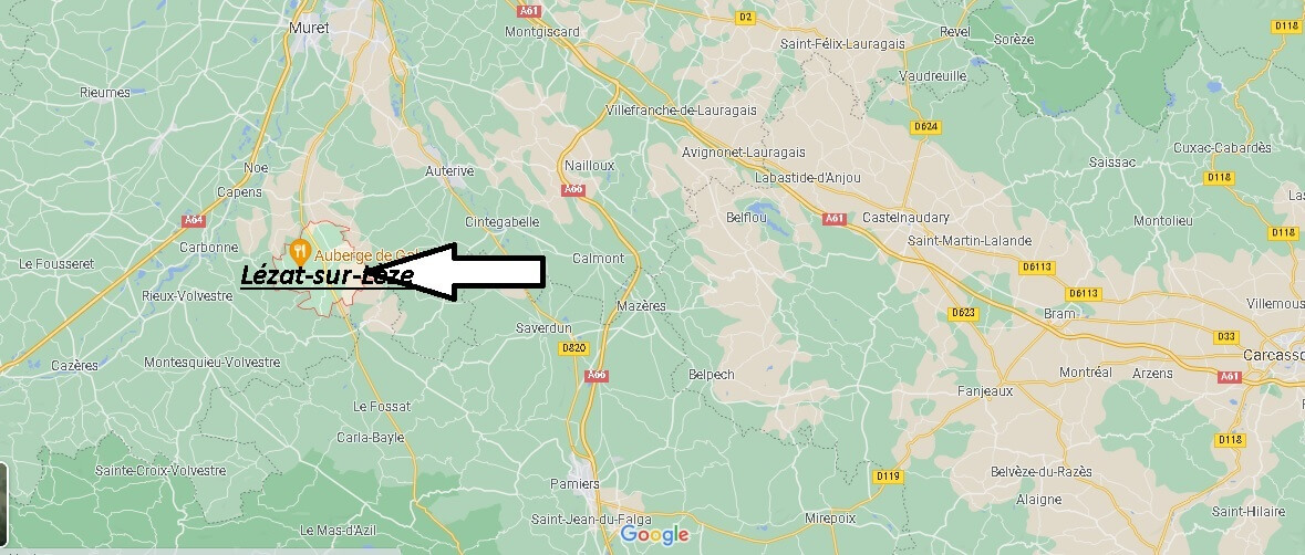 Où se situe Lézat-sur-Lèze (Code postal 09210)