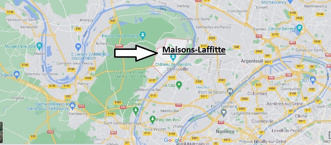 Où se situe Maisons-Laffitte (Code postal 78600)