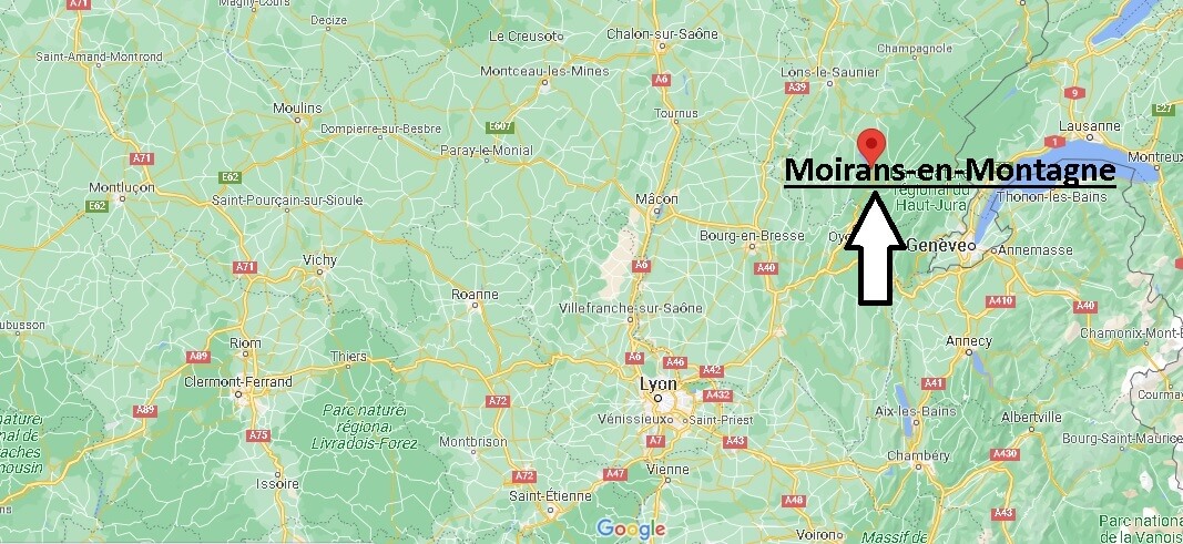 Où se situe Moirans-en-Montagne (Code postal 39260)