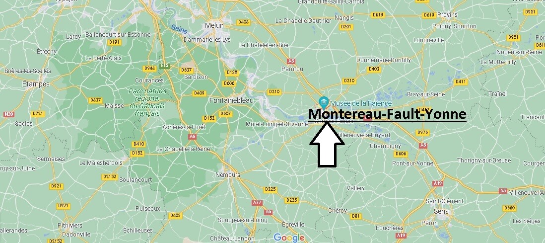 Où se situe Montereau-Fault-Yonne (Code postal 77130)