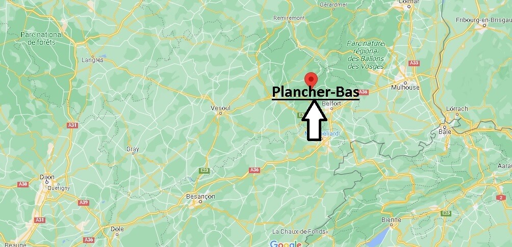 Où se situe Plancher-Bas (Code postal 70290)