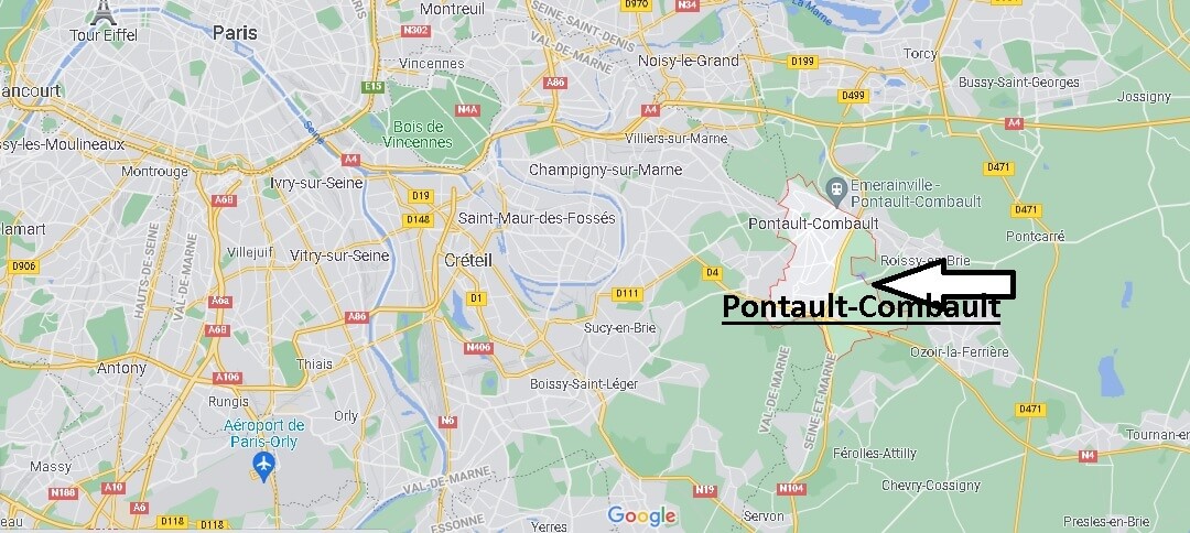 Où se situe Pontault-Combault (Code postal 77340)
