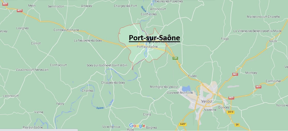 Où se situe Port-sur-Saône (Code postal 70170)