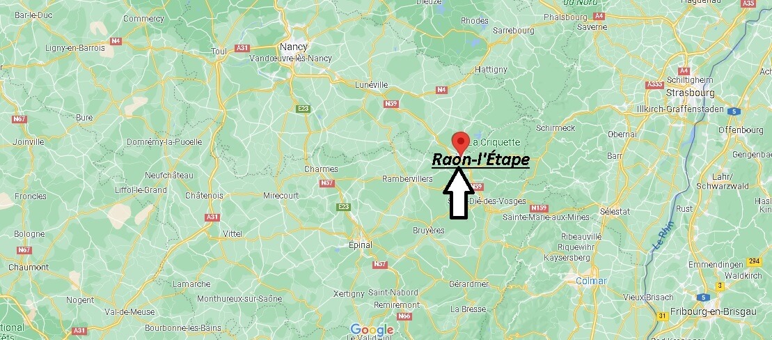 Où se situe Raon-l'Étape (Code postal 88110)