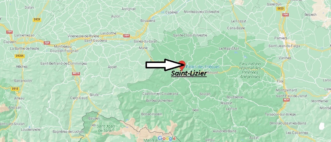 Où se situe Saint-Lizier (Code postal 09190)