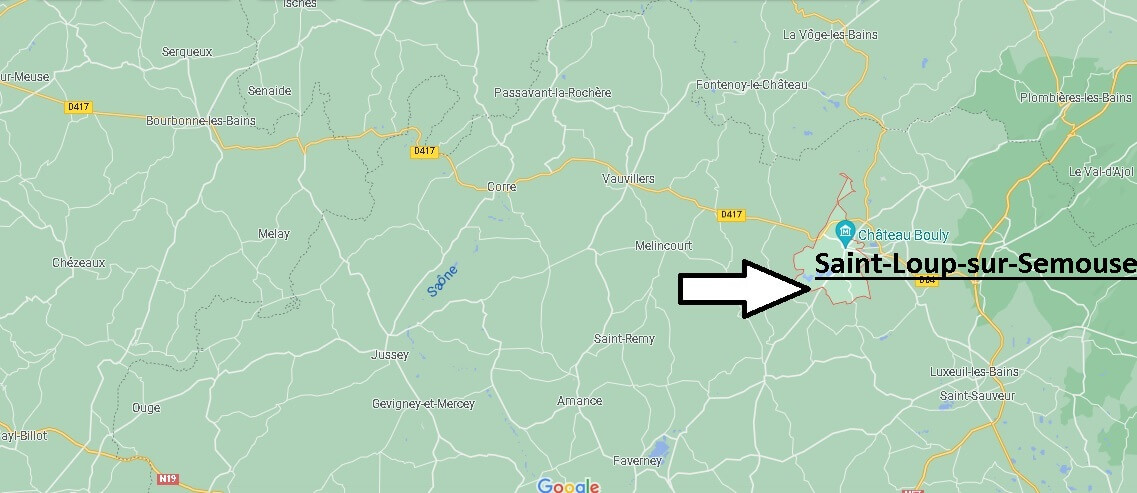 Où se situe Saint-Loup-sur-Semouse (Code postal 70800)
