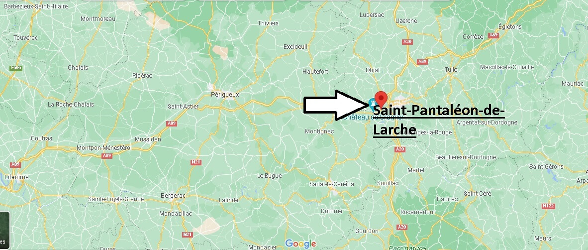 Où se situe Saint-Pantaléon-de-Larche (Code postal 19600)