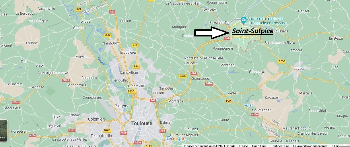 Où se situe Saint-Sulpice (Code postal 81370)