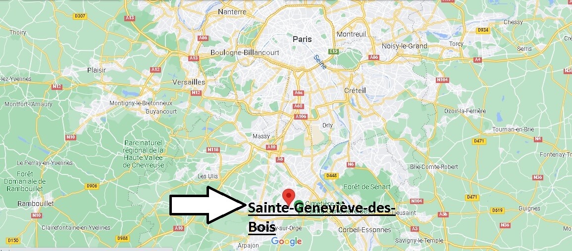 Où se situe Sainte-Geneviève-des-Bois (Code postal 91700)