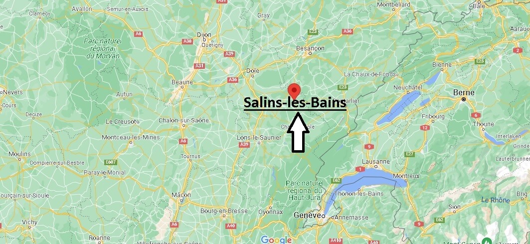 Où se situe Salins-les-Bains (Code postal 39110)