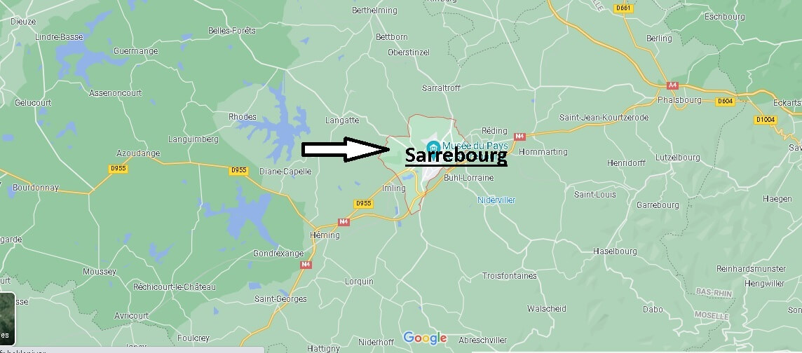 Où se situe Sarrebourg (Code postal 57400)