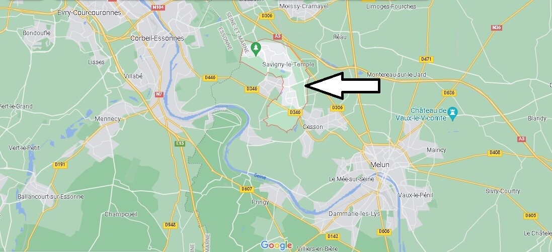 Où se situe Savigny-le-Temple (Code postal 77176)